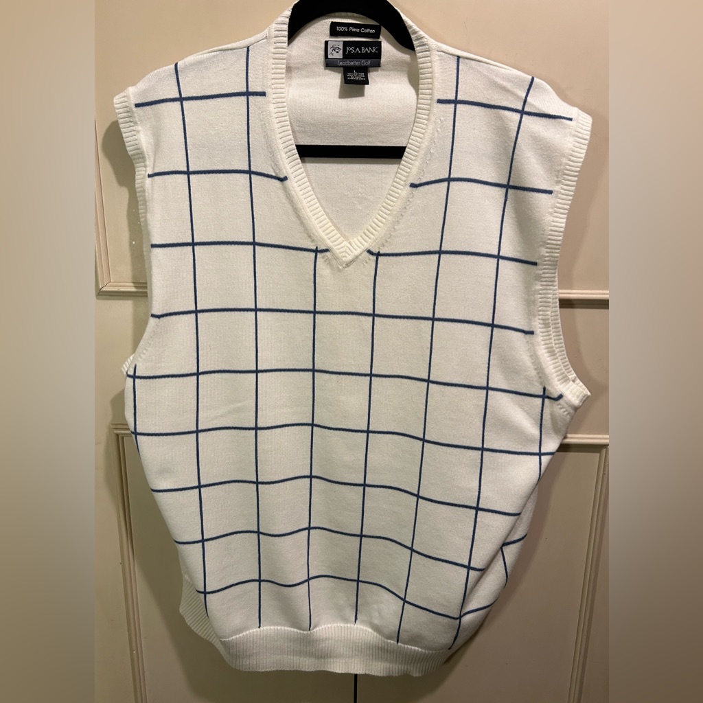 Jos A Bank Large Leadbetter Golf Sweater Vest